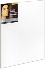 Ampersand Art Supply Wood Gesso Artist Painting Panel: Primed Smooth, 16" x 20", 1/8" Flat Profile