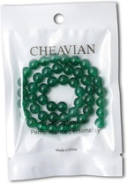 45PCS 8mm Green Agate Gemstone Round Loose Beads for Jewelry Making 1 Strand 15"