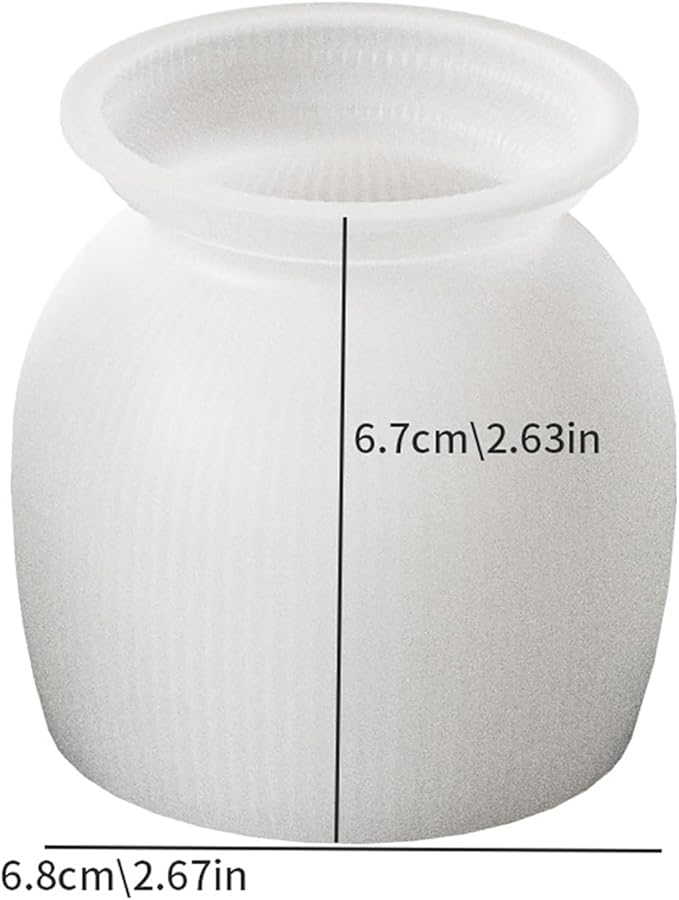 Bottle Resin Mold Candle Holder - Resin Casting Silicone Molds for Home Decor & Candle Making Wave Spiral Mold