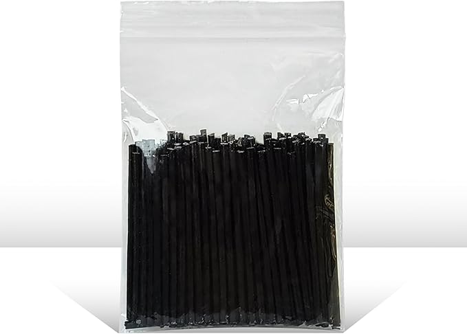 2" Black Cotton Candle Wicks 50 Pack – Metal-Free & Lead-Free for Pearled Candles Sand Wax Extra Refill, DIY Candle Making