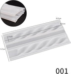 2 Pack Stick Candle Wave Pillar Candle & Resin Mold - Resin Casting Silicone Molds for Home Decor & Candle Making Wave Spiral Mold