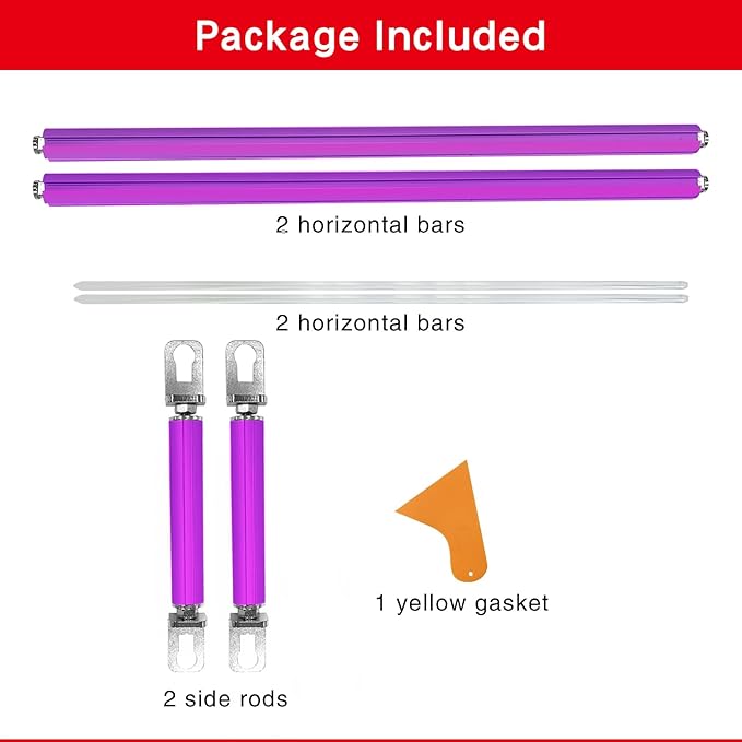 Couple Embroidery Art Embroidery Clip Frame Cross Stitch 4 Slot Presser Heavy Duty Embroidery Bandage Embroidery Frame Needlepoint Frame Embroidery Scroll Frame Embroidery Frames (Purple)