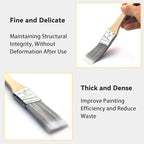 1 Inch Angled Paint Brushes - 12 Pack, Paint Brush Set with Ultra-Dense Soft Bristles for Smooth Finish, Trim & Detail Work - Edge Painting Tool