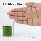 0.8mm Nylon String, Strong Bracelet String, Durable Nylon Cord for Jewelry Making, Bracelets, Beading, Necklaces, Rattail Braiding, Kumihimo, Wind Chimes, Blinds and Handicrafts