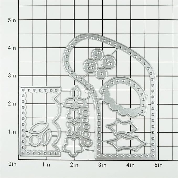 DzIxY Christmas Patchwork Socks Flowers Metal Cutting Dies for Card Making Kit Embossing Paper Die Cuts Set Scrapbook Stencils Supplies Machine Templates