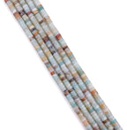 Natural Amazonite Spacer Beads Caps Loose Semi Gemstone for Beading Jewelry Making 6mmx3mm 38cm