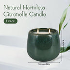 1 Pack Outdoor Citronella Candle Ceramic Mug |Outdoor - Safe for Picnic, Patio, Camping Adventures & Indoor, Great Gift Idea.