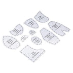 Memory Bear Sewing Pattern Templates Set, 10 Inch Acrylic DIY Stuffed Animal Quilting Kit for Craft Lovers