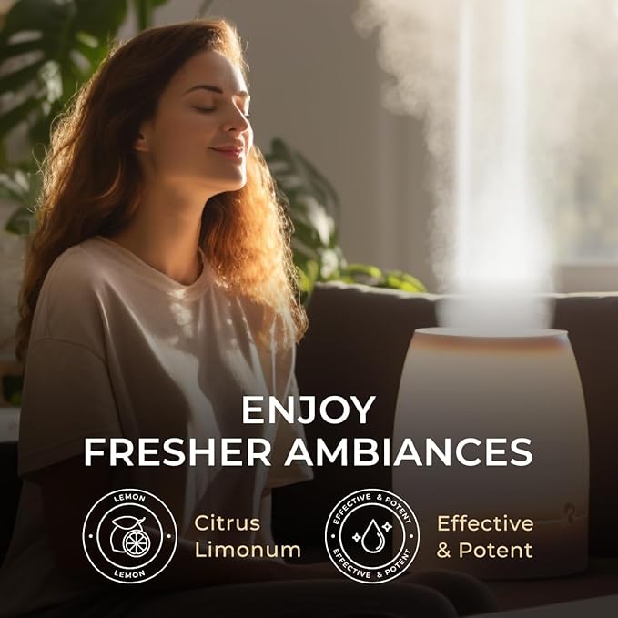 Gya Labs Lemon Essential Oil - 4 Fl Oz - for Hair, Skin, Diffuser, Aromatherapy & DIY Candle Making Scent