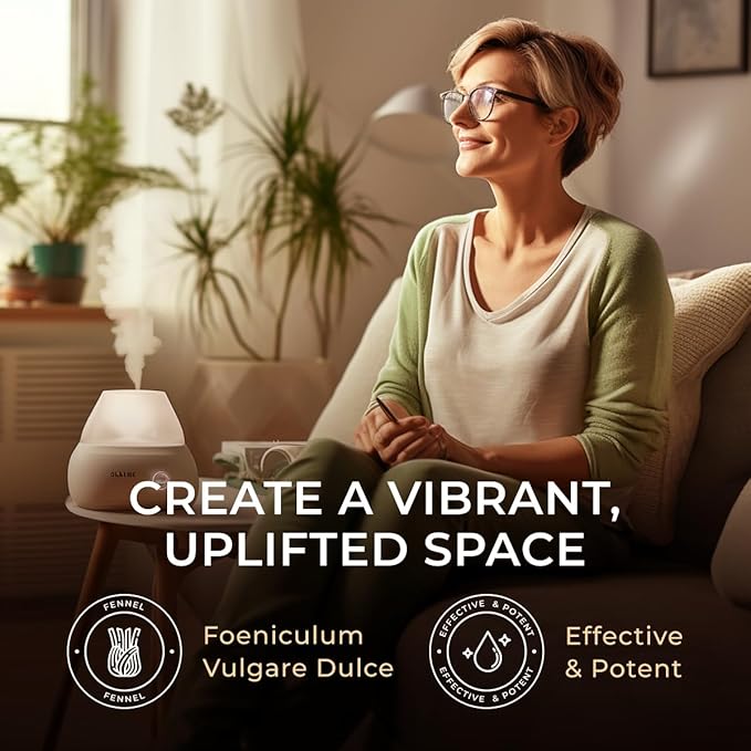 Gya Labs Fennel Essential Oil - 0.34 Fl Oz - for Hair, Skin, Diffuser, Aromatherapy & DIY Candle Making Scent