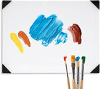 Glass Palette for Oil Painting 12 x 9 Inches, Clear Paint Mixing Palette for Acrylic Painting, Ultra White, Painting Supplies for Use with All Art Media, Artists, Adults