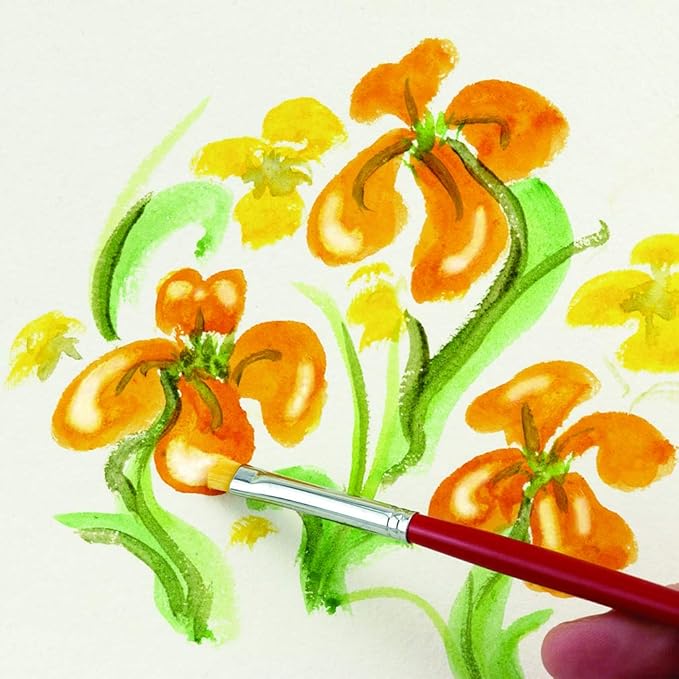 Creative Mark Scrubber Watercolor Paint Brush Set of 3, Watercolor Paintbrushes for Correcting Mistakes and Color Lifting