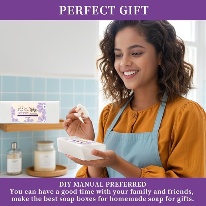 5.2 lbs Organic Shea Butter and Goat Milk Soap Base Glycerin Bars to Make Homemade for Soap Making