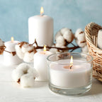 SHOWIN Thick Candle Jars for Making Candles 20 Pcs, 4 OZ Empty Jars with Wood Lids for Candle Making, Sample Container, Clear