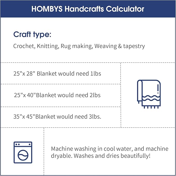 HOMBYS 8 Pack Assorted Chunky Yarn for Crocheting,Super Bulky Large Soft Fluffy Yarn,Plush Fuzzy Yarn,Thick Chenille Yarn for Hand Knitting/Arm Knitting,Cream&Blue (27yds,8 oz Each Skein)