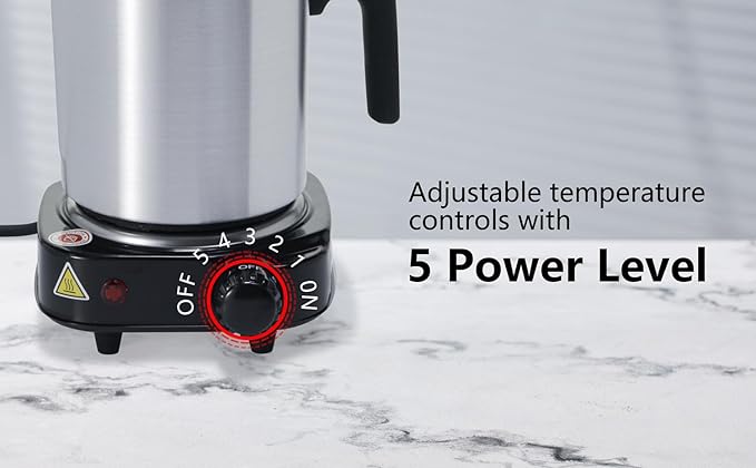 Aroparc Candle Making Kit with Wax Melter, 40 oz Double Boiler Wax Melting Pot, Thermometer, Wick Centering Device, Hot Plate and Supplies for Beginners