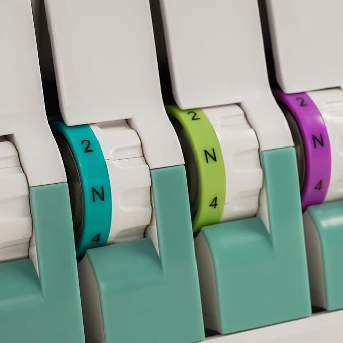 Overlock Sewing Machine, 3/4 Thread Serger with Differential Feed & Rolled Hem, 1200SPM Professional Overlocker for Knits, Cotton & Synthetics