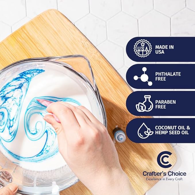 Crafter's Choice Detergent Free Melt and Pour Soap Base for Soap Making and DIY Crafting Projects, SLS/SLES Free, 5LB Block (Hemp)