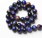 90pcs 4mm AAA Natural Tiger Eye Stone Beads Gemstone Round Spacer Loose Beads for Jewelry Making DIY Bracelet,Necklace(Galaxy Tiger Eye Stone, 4mm)