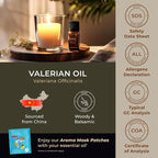 Gya Labs Valerian Essential Oil - 0.17 Fl Oz - for Hair, Skin, Diffuser, Aromatherapy & DIY Candle Making Scent