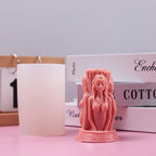 Triple Face Witch Molds Witch Candle Resin Mold - Resin Casting Silicone Molds for Home Decor & Candle Making Wave Spiral Mold