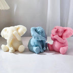 Elephant Molds Elephant CandleResin Mold - Resin Casting Silicone Molds for Home Decor & Candle Making Wave Spiral Mold