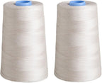 Connecting Threads Essential Cotton Thread 5000 Yard Cone Set of 2 (Natural)