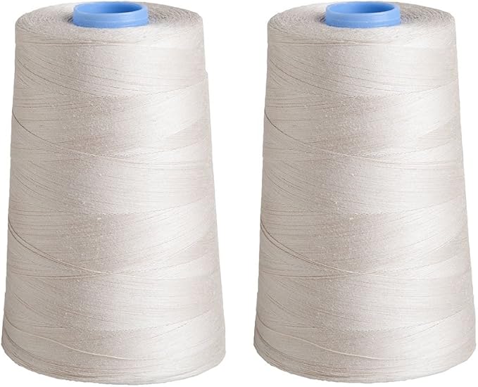 Connecting Threads Essential Cotton Thread 5000 Yard Cone Set of 2 (Natural)