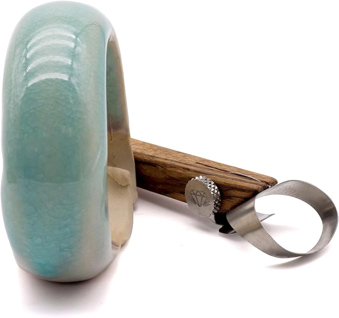 The Original DiamondCore Tools Handheld Extruder, Pottery Handle Making Tool, Clay Sculpting Tools, Slab Extruder Pottery Tool (R206 Oval XL)