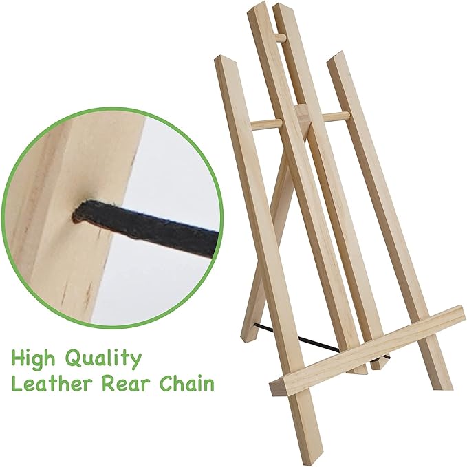 CONDA 6 Pack 16" Tabletop Display Easel, Portable A-Frame Tripod Display Easel for Painting Party & Displaying Canvases, Photos, Display Tripod Holder Stand for Students Kids Beginners