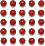NCB 200pcs 4mm Carnelian Loose Beads for Jewelry Making, Natural Semi Precious Beads Round Smooth Gemstones Spacer Beads Charms for Necklaces Bracelets (Carnelian, 4mm 200Beads)