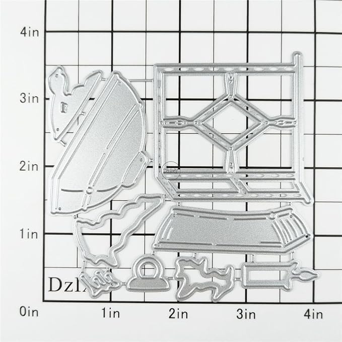 DzIxY Patchwork Christmas Lights Metal Cutting Dies for Card Making Kit Embossing Paper Die Cuts Set Scrapbook Stencils Supplies Machine Templates