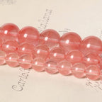 45pcs 8mm Natural Stone Beads Watermelon Crystal Beads Crystal Gemstone for Jewelry Making, DIY Bracelet Necklace
