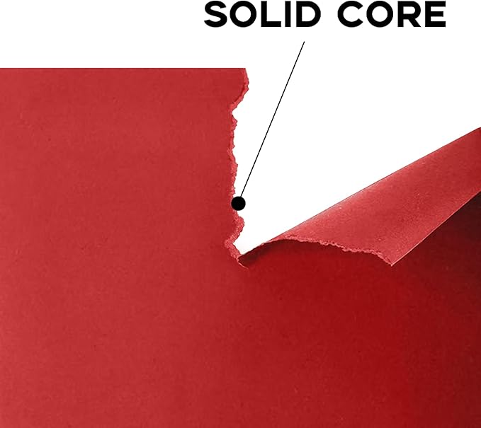 100 Sheets Red Cardstock 8.5 x 11 65lb Printer Paper, Goefun Red Card Stock Paper for Christmas, Invitations, Cards Making and Craft