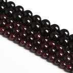 8MM 45PCS Natural Garnet Gemstone Loose Beads for Jewelry Making DIY Bracelet Crystal 1 Strand