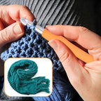 10 mm Crochet Hook, Ergonomic Handle for Arthritic Hands, Extra Long  Knitting Needles for Beginners and Crocheting Yarn (10 mm)