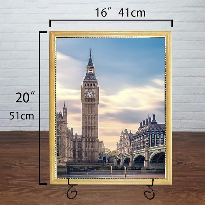 (2 pack)Iron Display Stand Large Black Iron Easel Plate Display Photo Holder Stand, Displays Picture Frames,Decorative Plates, Tablets and Art 15 Inch