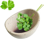 Pottery Herb Stripper Bowl -2025 New Handmade Ceramic Tool for Kale, Beets, Herbs - Ideal for Homesteading & Kitchen, Durable (White Glaze)