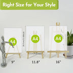 CONDA 3 Pack 16" Tabletop Display Easel, Portable A-Frame Tripod Display Easel for Painting Party & Displaying Canvases, Photos, Display Tripod Holder Stand for Students Kids Beginners