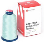 Richword Selected Blue Embroidery Thread 4000M(4374Y) 40WT Polyester Thread 100 Colors Selected for Commercial Multi Needles and Single Needle Embroidery Machine 0247