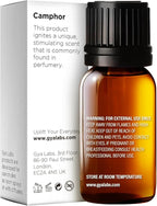 Gya Labs Camphor Essential Oil - 0.34 Fl Oz - for Hair, Skin, Diffuser, Aromatherapy & DIY Candle Making Scent