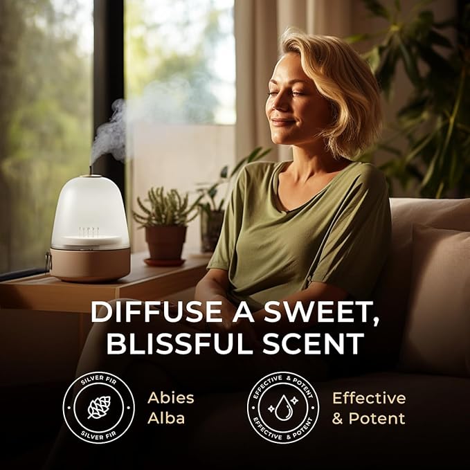 Gya Labs Silver Fir Essential Oil - 0.34 Fl Oz - for Hair, Skin, Diffuser, Aromatherapy & DIY Candle Making Scent