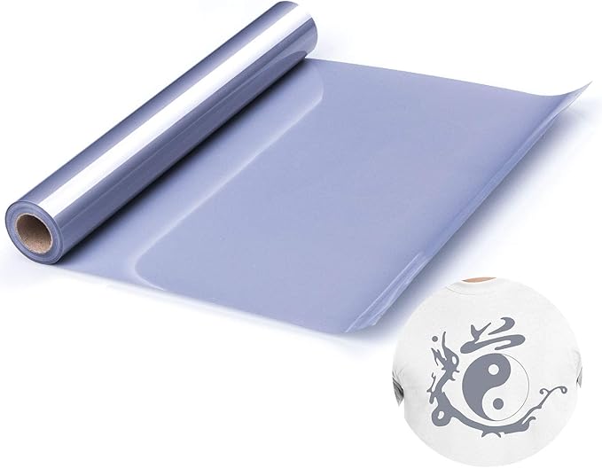 HTV Silver Heat Transfer Vinyl Rolls 12 Inch by 5 feet Roll Iron on DIY for T-Shirt Easy to Cut & Weed for Heat Vinyl Design Glossy (5Ft, Silver)