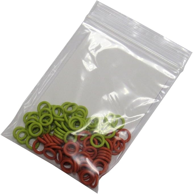 (100 Pack) Soft Stitch Ring Markers, Orange & Yellow (Small Size for Needle Sizes 0-8, for Knitting/Crochet/etc)