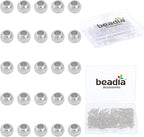 Platinum Plated Round Spacer Beads 2mm 600pcs for Jewelry Making Findings Non Tarnish