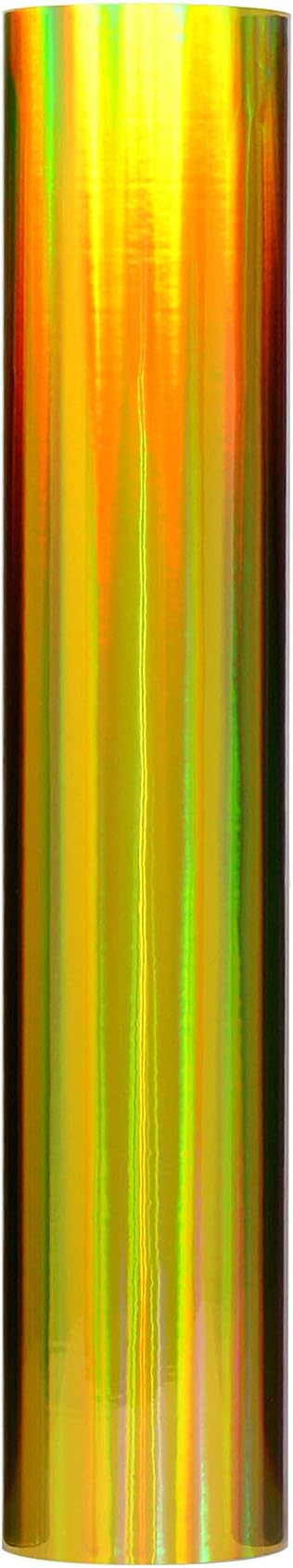 VViViD Golden Holographic Chrome DECO65 Permanent Adhesive Craft Vinyl (12" x 6ft)