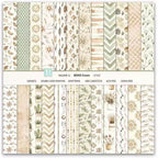 Scrapbook Paper 12x12, 24 Sheets Double-Sided BOHO Patterned Assorted Colors Decorative Crafting Paper for Origami Classroom Crafting Projects