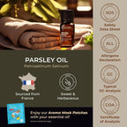 Gya Labs Parsley Essential Oil - 0.34 Fl Oz - for Hair, Skin, Diffuser, Aromatherapy & DIY Candle Making Scent