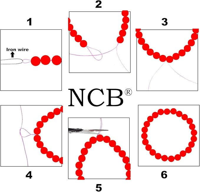 NCB 200PCS 8mm Natura Black Volcanic Lava Gemstone Round Spacer Loose Beads for Jewelry Making with Crystal Stretch Cord (Black Volcanic Lava, 8mm 200Beads)