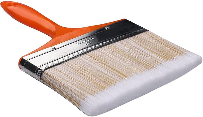 6 Inch Large Artist Flat Paint Brush Wide Wall Art Paint Brush for Gesso, Varnishes, Acrylic Painting, Watercolor, Wood, Wall, Furniture